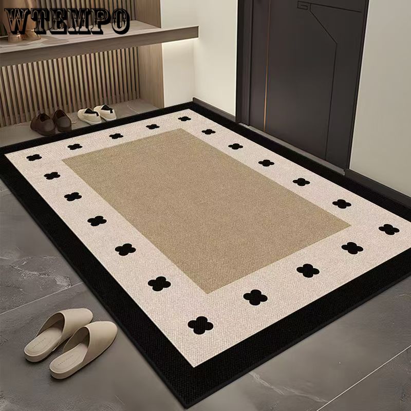 Entrance Door Mat Foyer Entrance Mat Dirt Resistant Household Carpet Wear-resistant Door Mat