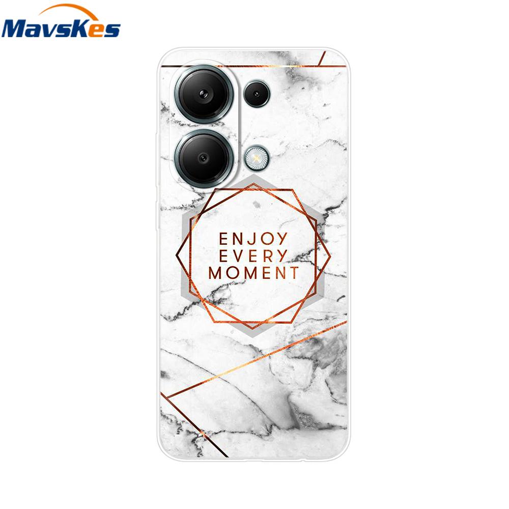 For Poco M6 Pro Case For Xiaomi Poco M6 Pro 4G Cover Fundas Coque Camera Protector Soft Silicone Phone Back Case For Poco M6 Pro