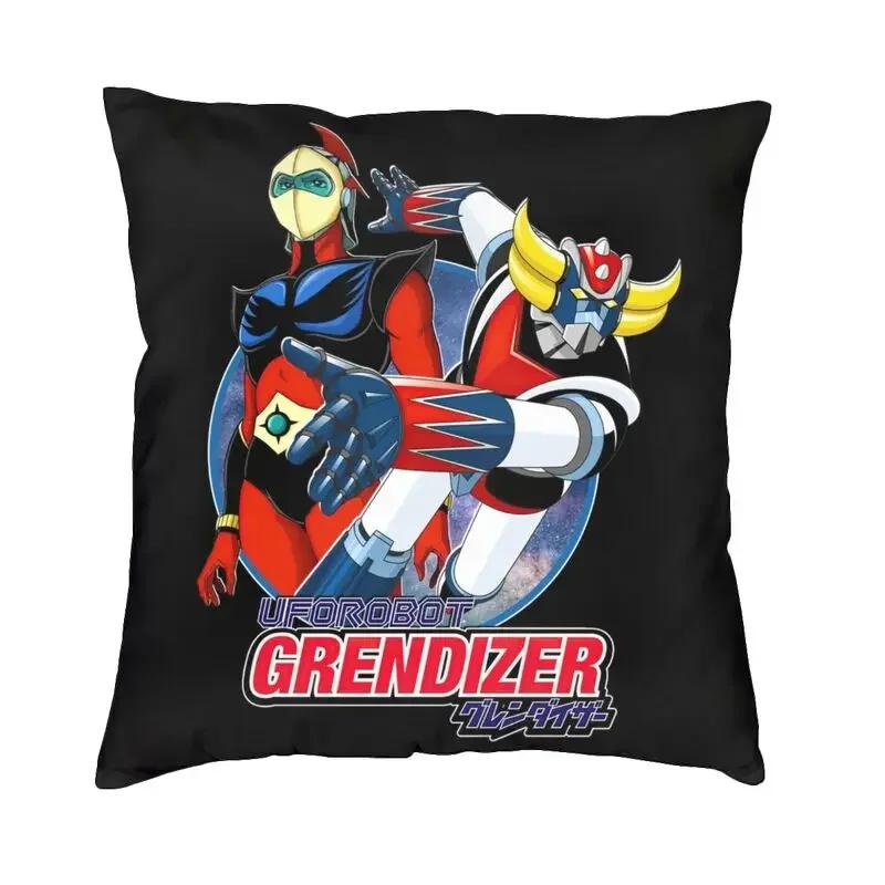 Goldorak Grendizer poszewka na poduszkę na sofę Anime UFO Robot Goldrake luksusowa poszewka na poduszkę kwadratowa druk 3D niestandardowa poszewka na poduszkę