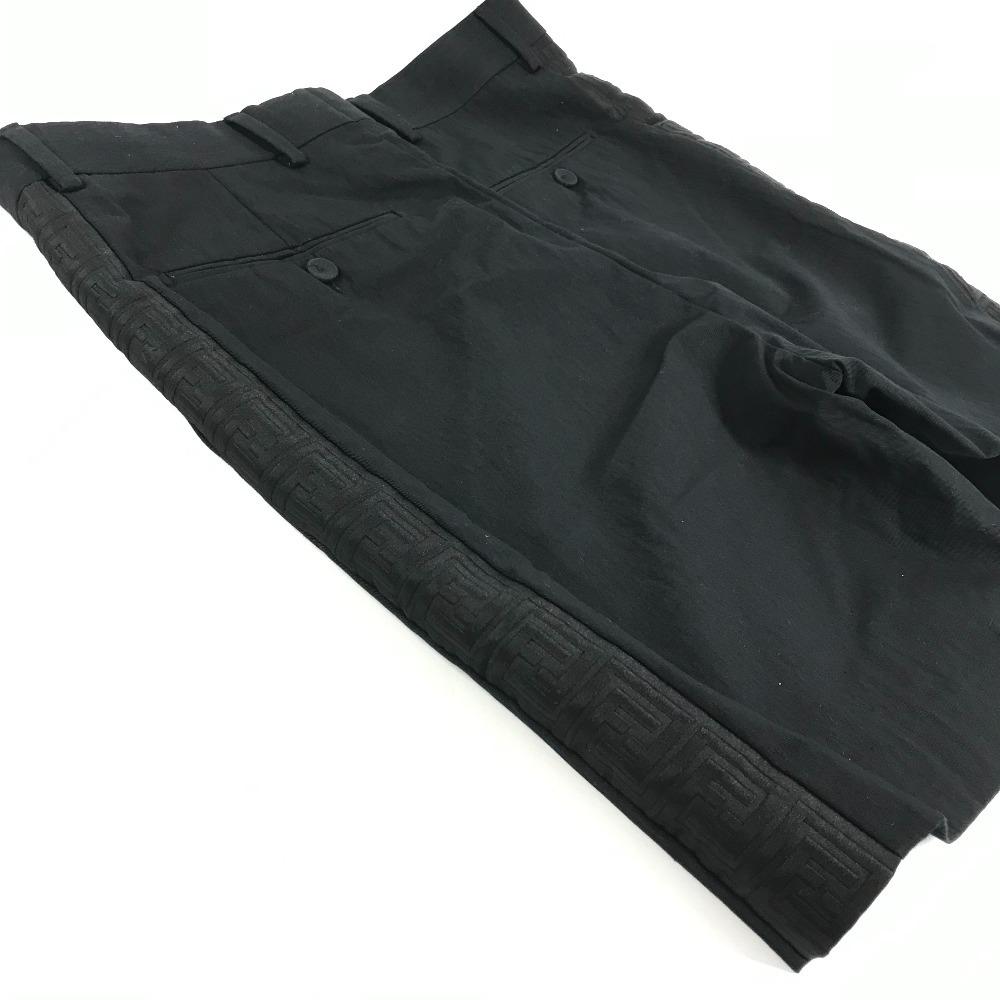 FENDI FB0521 FENDACE logo Pants Shorts Bottoms Apparel Shorts Black