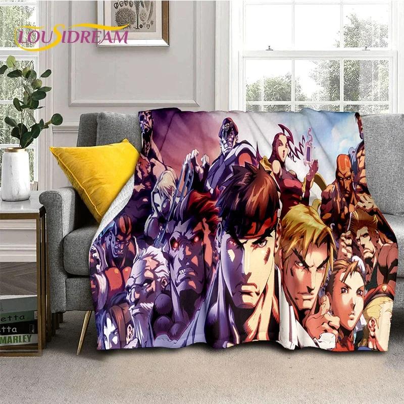 Neueste Retro-Spiel Street Fighter SF Weiche Decken, Warme Kuscheldecke Bequeme Decke für Picknick Betten Sofa Zuhause Schlafzimmer