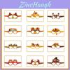 Halloween Festive Paper Glasses Photo Props Set For Holiday Decorations And Parties