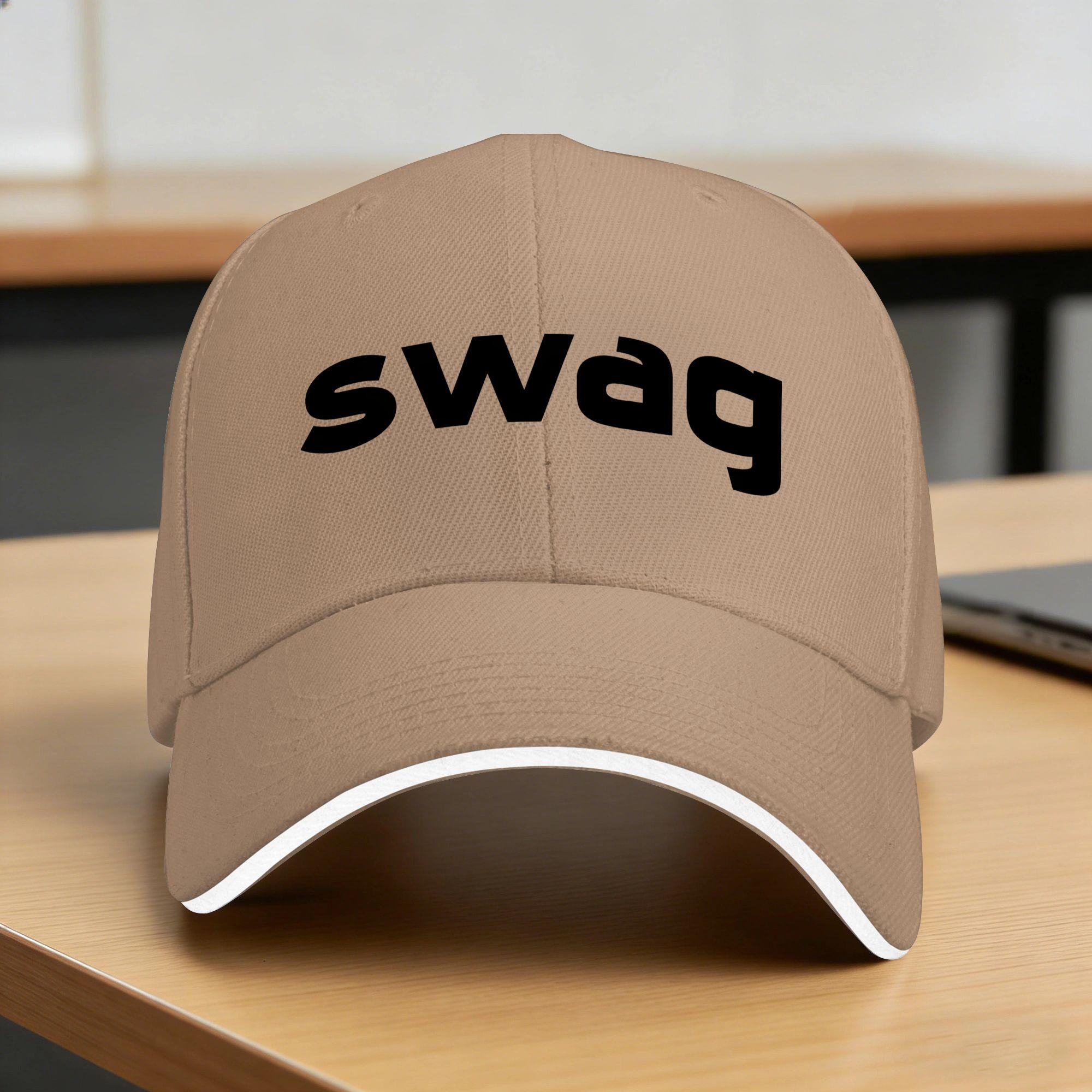 #Swag Lässige Baseballkappe Tennis Skate Trucker-Kappe Sommer Hohe Qualität Herren Damen DIY-Druck Baseballkappen One Size gray