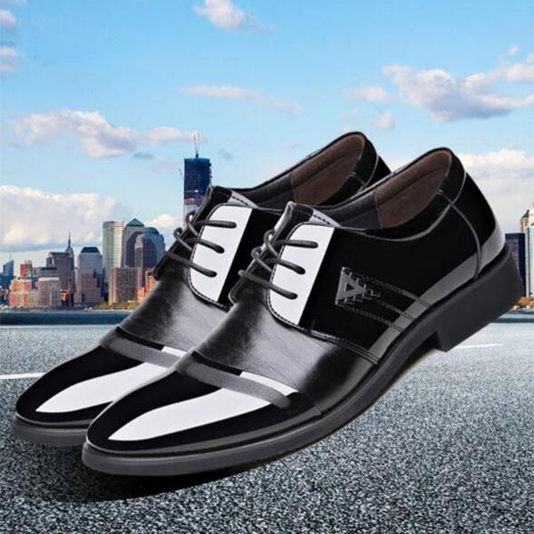 New Fashion Men's Business Leather Shoes Plus Size Casual Flats Male Casual Wedding Shoeses