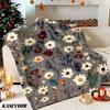 Mixed Daisy Field Winter Summer Flannel Blanket Throw Fleece Soft Fuzzy Plush Cozy Fleece Blankets for Sofa Ideal Gifts