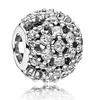Funkelnder Runder Durchbrochener Zirkonoxid Anhänger Charm-Perlen Passend für Echte Charms Armband Schmuck Anhänger Authentische Kupfer-Charm-Perle Für Damen Schmuck
