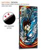 Demon Slayer Case for Samsung Galaxy Note 20 Ultra 10 Lite 9 8 A53 A52 A12 S22 S21 FE S20 Plus Silicone Black Anime Phone Cover