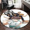 1pc Anime Cartoon Design Round Carpet  Office Chair Mat