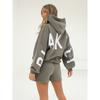 Women's Crew Neck Long Sleeve Letter Printed Oversized Sweatshirt Casual Top