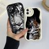 LZ30 Tiger Lion Cat Clear Soft Wave Phone Cases for Xiaomi 11 Lite Redmi Note 13 12 8 Pro 9 12C A3 Infinix Smart 8 Tecno Protection Back Cover