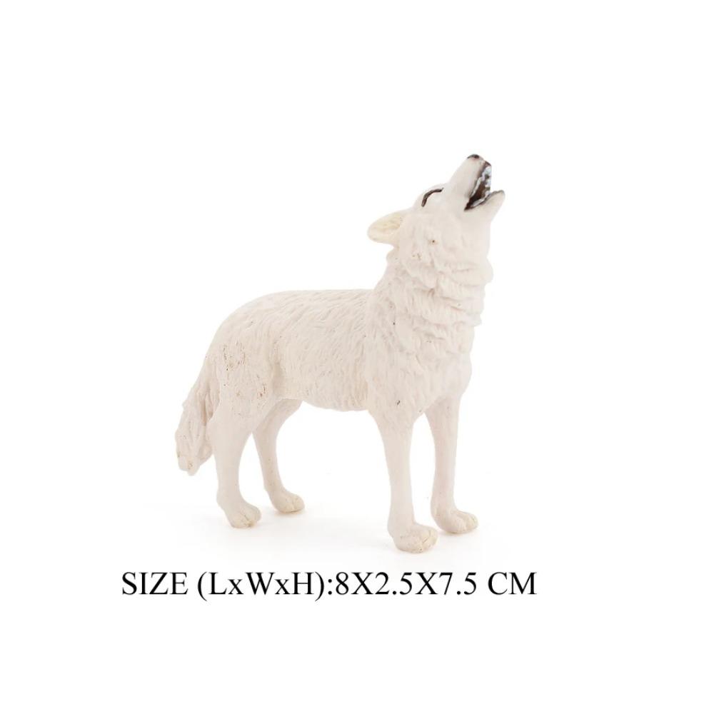 Realistische Wilde Dieren Arctische Wolf Buidelwolf Gorgonops Manenwolf Model Actiefiguren Jungle Bos Dier Speelgoed voor Kinderen