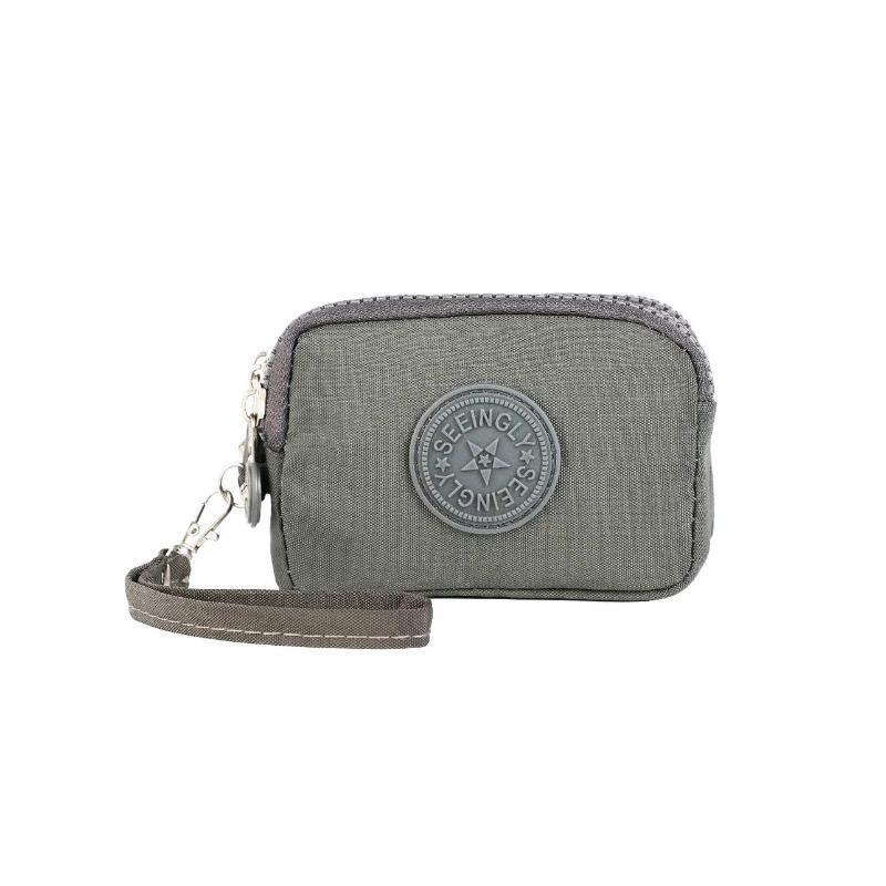 Three Layer Nylon Coin Purse  Portable Wallet Women Men Waterproof Money Bags