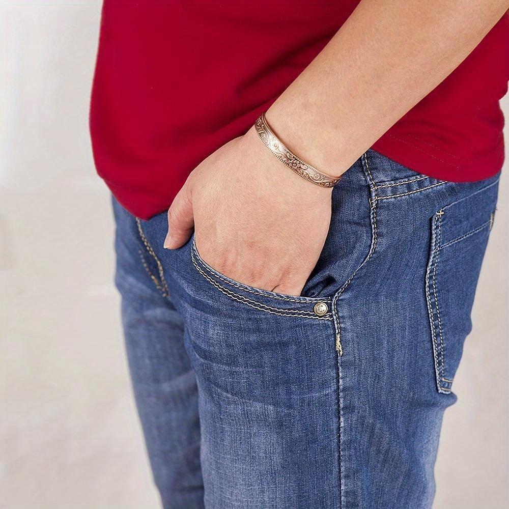 Retro Floral Bracelet & Ring Set - Resort-style elegant jewelry gift for women.