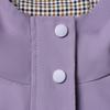 Women's Plus Size Casual Hooded Coat – Plaid Trim Hood Windproof Jacket (Sizes 3XL-7XL) for Middle-Aged Women
