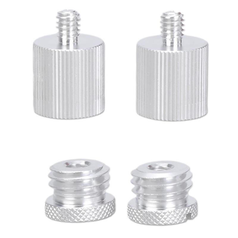 1/4in to 5/8in Aluminum Adapter for 1/4 Thread Rangefinder Tripod Adapter Converter Threaded Screw Adapter