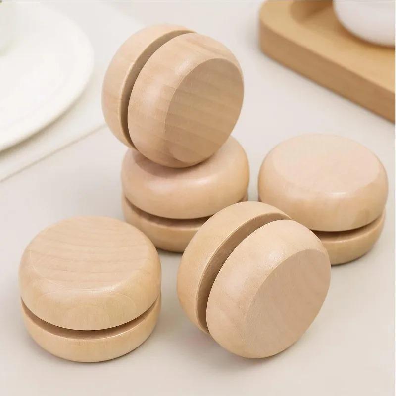 1-10 stuks Houten Jojo Speelgoed Ballen Gewoon Speeltje Buiten Kleine Jojo's Kinderfeest Vroege Educatie