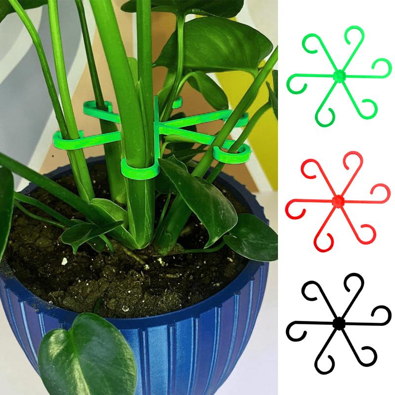 Plastic Plant Support Clips Plant Stem Support Clamp Green Vine Climbing Frame Gardening Tools Turtle Backed Bamboo Support Rod