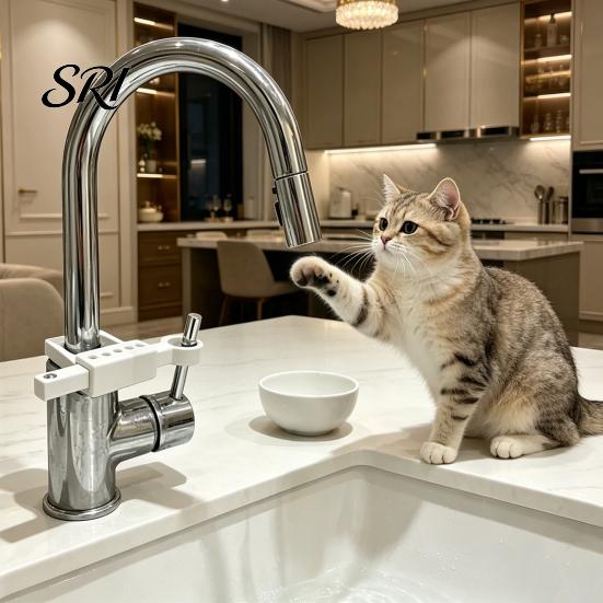 Plastic Faucet Lock Universal Handle Adjustable 9-Level Length Pet Child-Proof Device Water Safety Restraint Kitchen Bathroom Tap Limiter Child