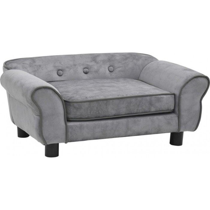 Sofa - VIDAXL - 72x45x30 Cm - Grey - Plush - Indoor