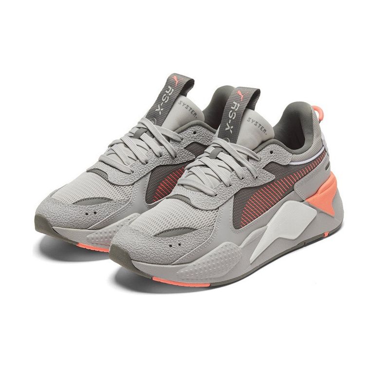 Puma Zapatillas Deportivas Casuales Retro de Caña Media Rs-X Resistentes al Desgaste Unisex Gris Rojo 369818-06