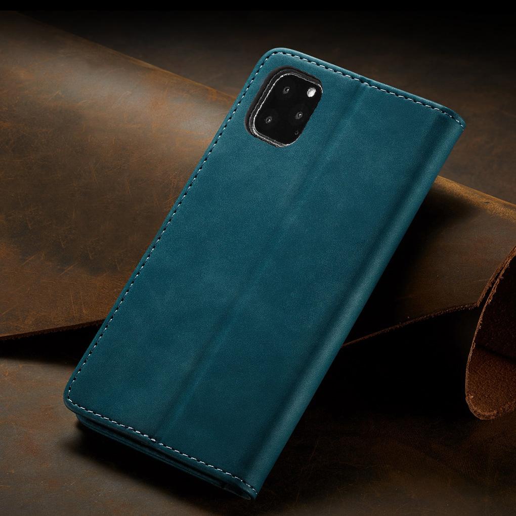 Phone Case Leather Phone Cover Retro Frosted Mobile Holder