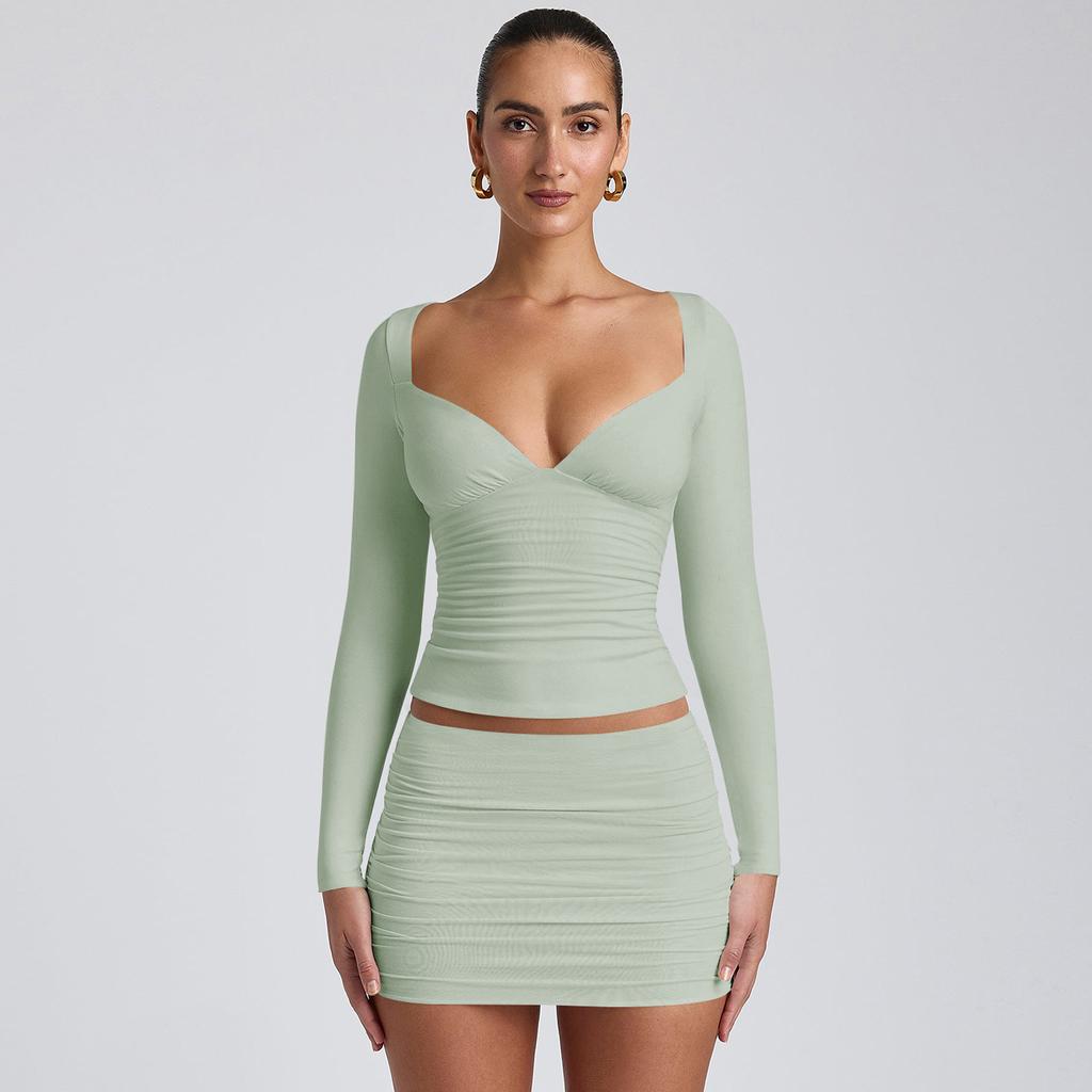 JPNTKY Women's Fashion Casual Autumn Winter Solid Color Print Short Sleeve V-Neck Blouses & Shirts