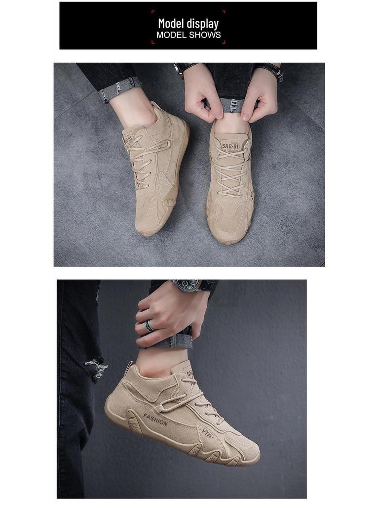 Men's Casual Lightweight Non-Slip Work Shoes - Trendy Summer Construction Footwear
