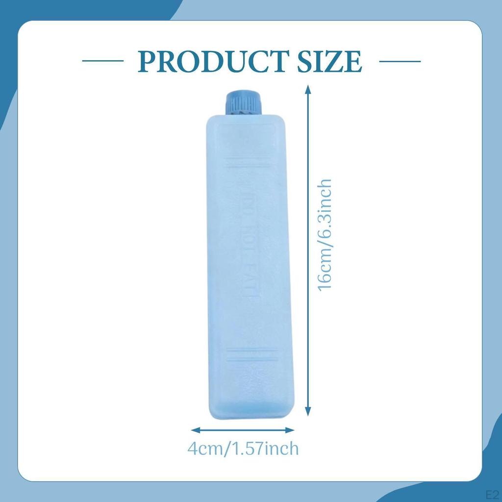 6 Pack Leakproof HDPE Ice Block Inserts, Reusable , Suitable for Camping.