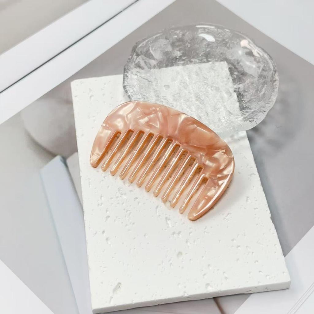 Luohe Jewelry Portable Acetate Hair Comb for Girls - New Souvenir Small Comb
