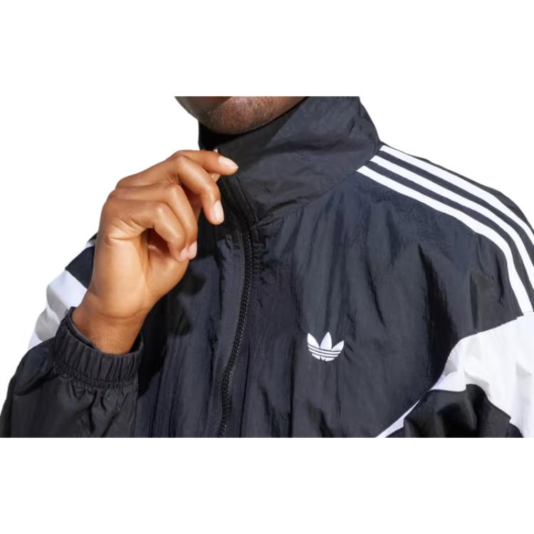 Adidas Originals Logo Ståkrage Glidelås Langermet Jakke Herrejakker Svart IL2465