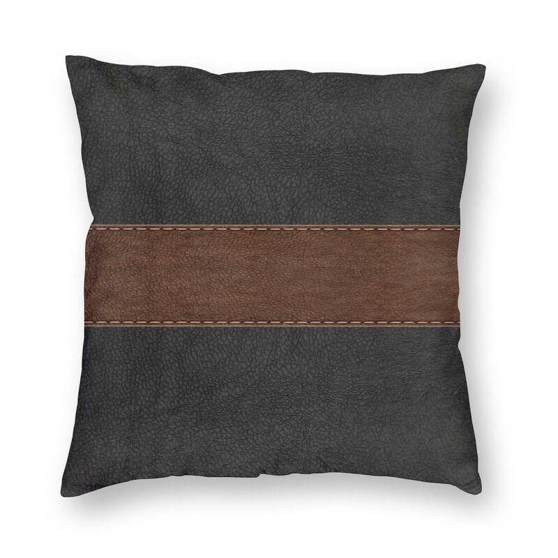 Abstract Gray Red Swirls Modern Pillow Cover Home Decorative Geometric Pattern Car Cushion Triangles Black White And Yellow