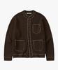 SUARE Wool Hand-Stitched Round Cardigan - 3 Colors