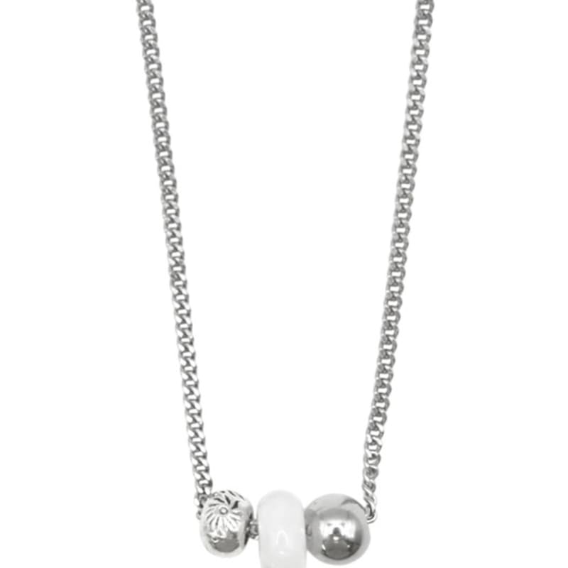

821WEBSERVICE three ball necklace (white) white