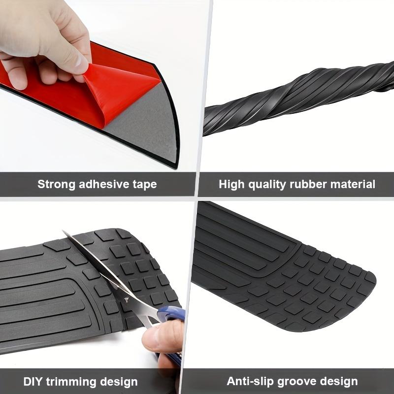 Rubber Car Trunk Bumper Guard Strip Scratch Proof Protective Trim for SUV Sedan Truck Tailgate Anti Slip Durable DIY Automotive Accessories