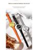 Oufanni Women's Sunburst Quartz Watch with Cowhide Strap – Waterproof, Fan-Shaped Versatile Design, Model 1643.