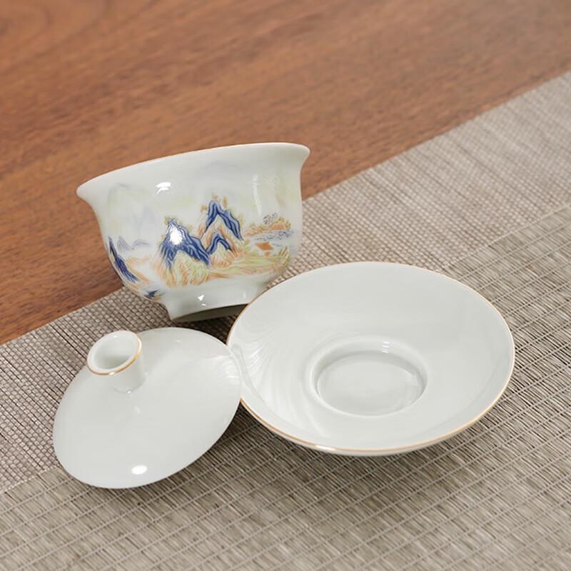 Bafangli Traditional Chinese White Porcelain Tea Set