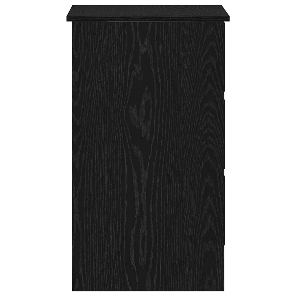 Desk Black Oak Effect 90 x 45 x 76 cm Engineered Wood