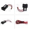 Toyota Dual USB Car Charger with Wiring & Blue Light (3.1A, 32x20mm)