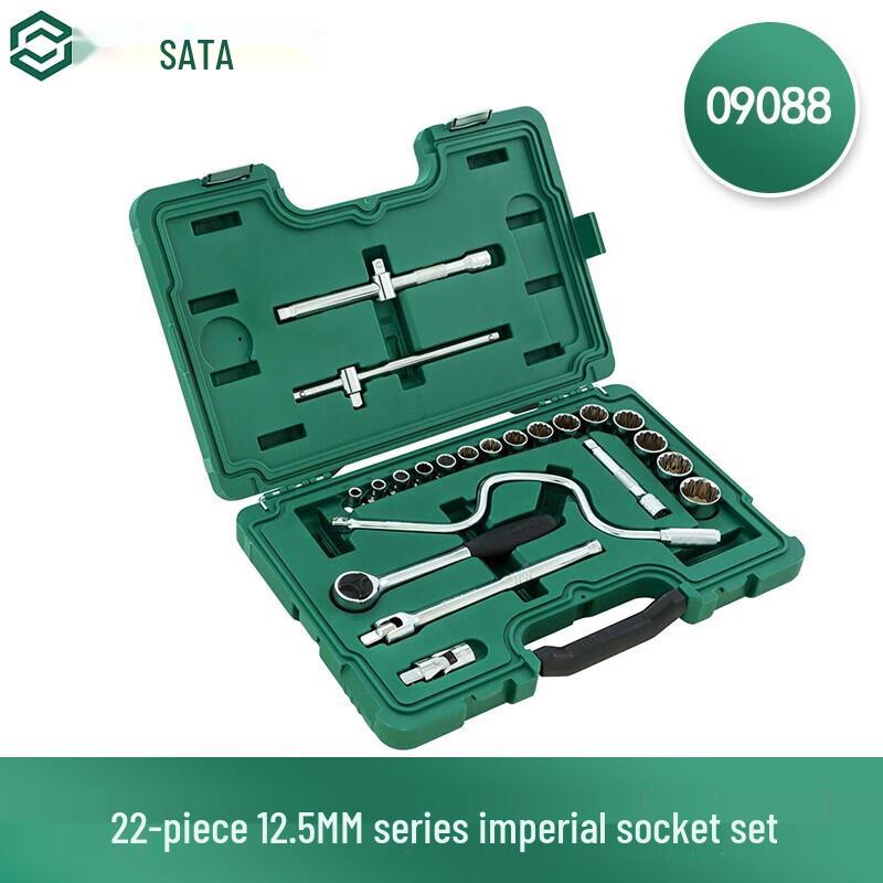 SATA 22-Piece 1/2-Inch Drive Imperial Socket Set