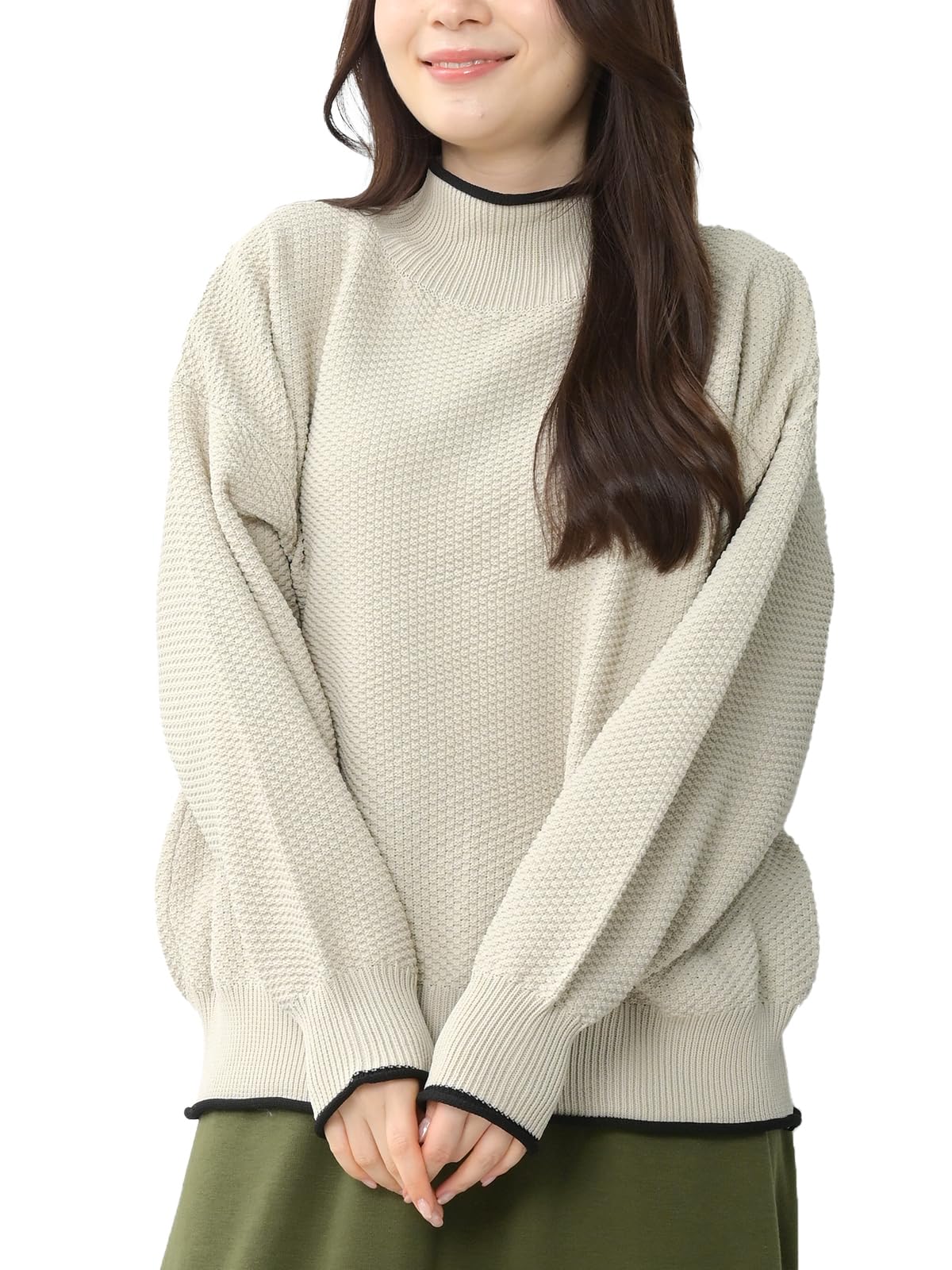 

JANJAM Вязаный длинный свитер большого размера, размер LL, женская туника, рукав, горловина, двухцветный топ, серый, серый