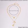 High-End Starfish Seashell Double-Layer Titanium Steel Necklace for Women