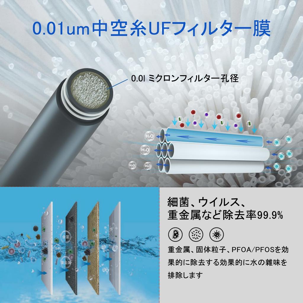 Reyaleen Water Purification Portable Water Water Survival Water Water Direct Simple Water Hollow Fiber Membrane Bacteria Removal Rate Mountain Camping