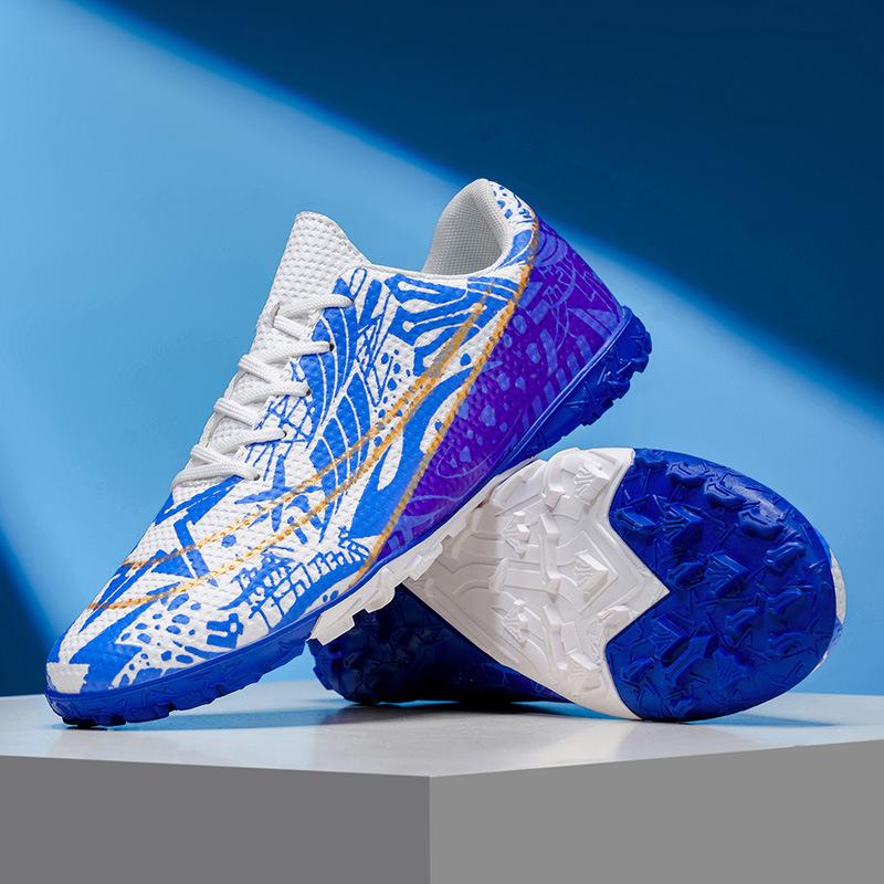 High-top adult football shoes men's and women's TF broken nails artificial turf AG long nails student training football shoes