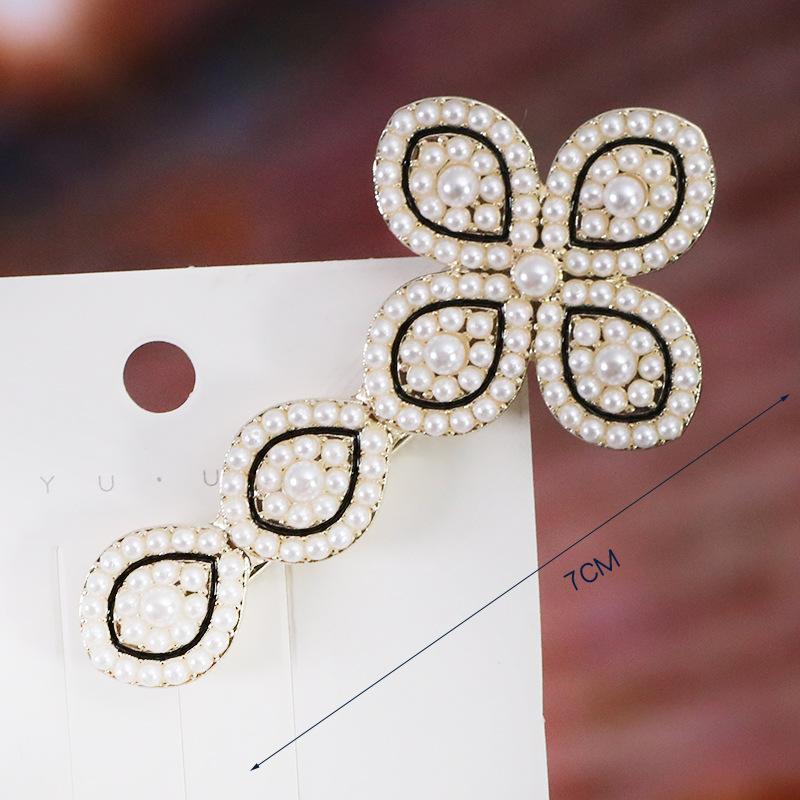 Elegant Rhinestone Hairpins Women Girls Pearl Hair Clips Pins Barrettes Accessories BB Hairclip Hairgrip Headdress