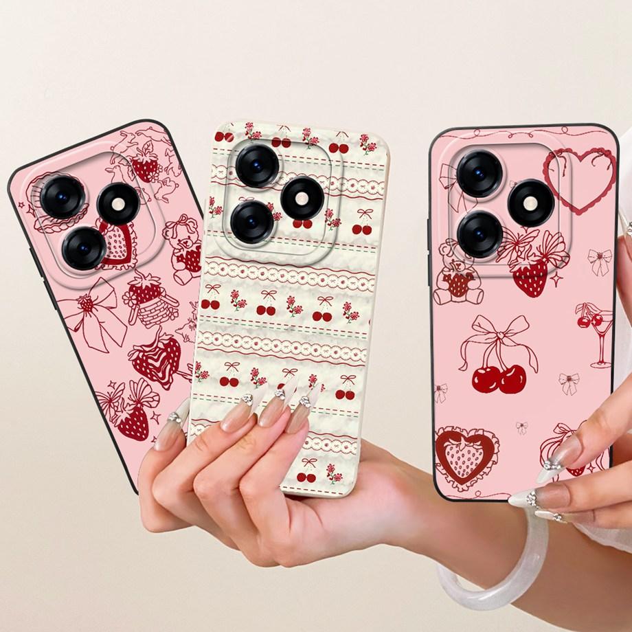 Luxury Fashion Painting Phone Case For Tecno Spark 10 10C 10 PRO KI5k KI5q KI7 Back Cover Liquid Silicone Soft Bumper Shockproof