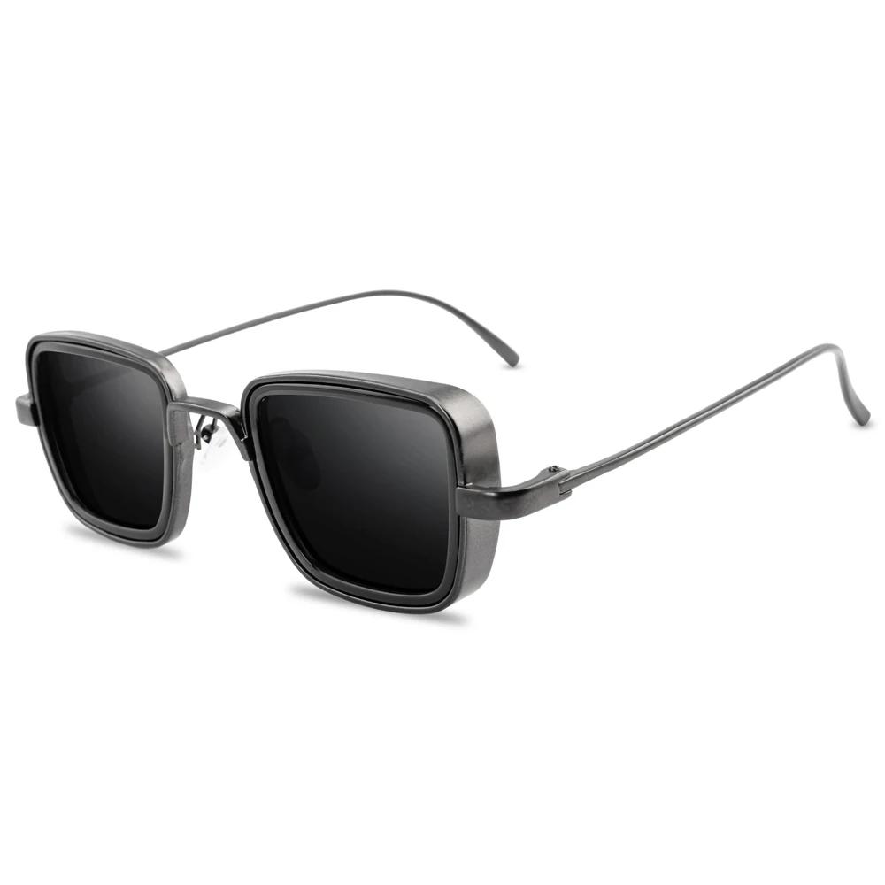 Vintage Steampunk Sunglasses Men Retro Metal Square Eyewear Trendy Sun Glasses Shades For Women Lunette De Soleil