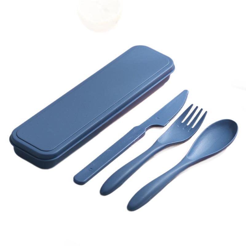 Portable Cutlery Set 3-Piece - Travel Utensil Set with , Lunch Box Picnic One Size