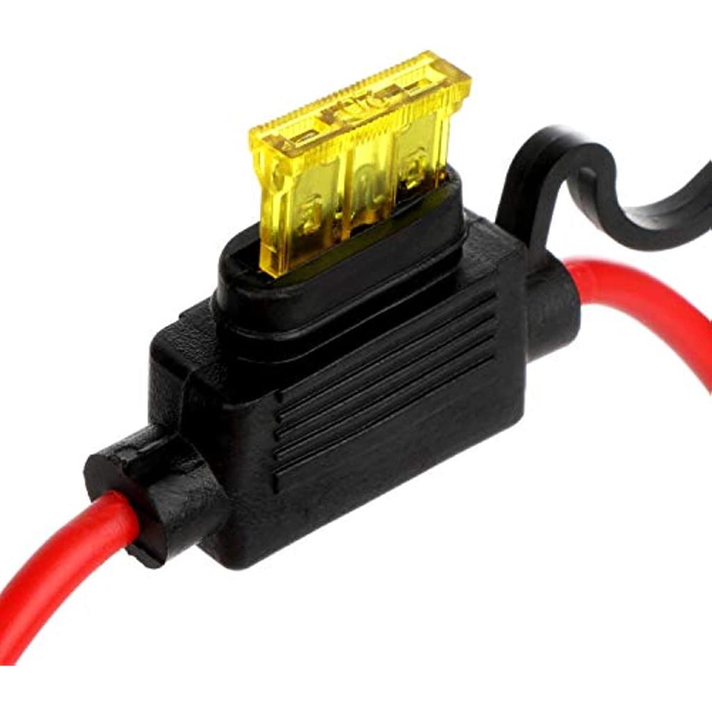 9-teiliger Auto-Sicherungshalter, wasserdichter Flachsicherungshalter, Inline-Flachsicherungshalter mit geformtem Gehäuse, M-Größe