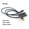 0,2 m / 0,3 m m8 9 mm 3 broches Vélo Électrique Fiche d'Extrémité Mâle vers Mâle Femelle vers Mâle Câble de Signal Fil Étanche pour Affichage Ebike E-Bike