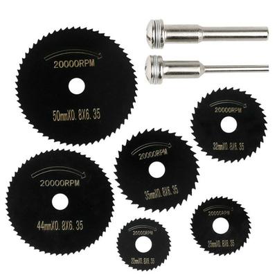HSS Kreissägeblatt Drehwerkzeug Für Dremel Metallschneider Elektrowerkzeug-Set Holzschneidescheiben Bohrfutter Trennscheiben 25/35/44/50mm
